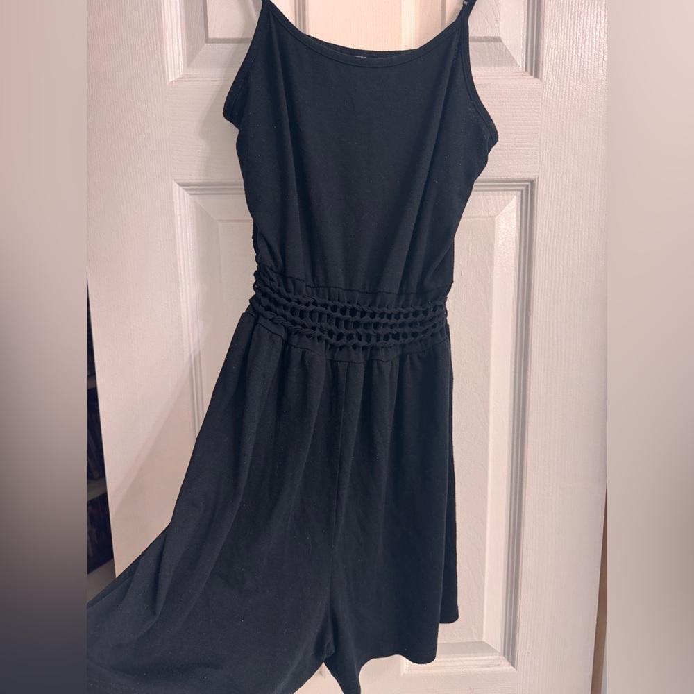 Black Tank Top Romper